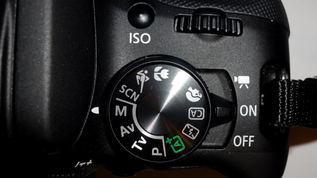 Canon SL1 Mode Dial to Manual