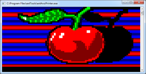 extAnsiPrinter screenshot (apple)