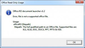 Office Read Only (unsupported file)