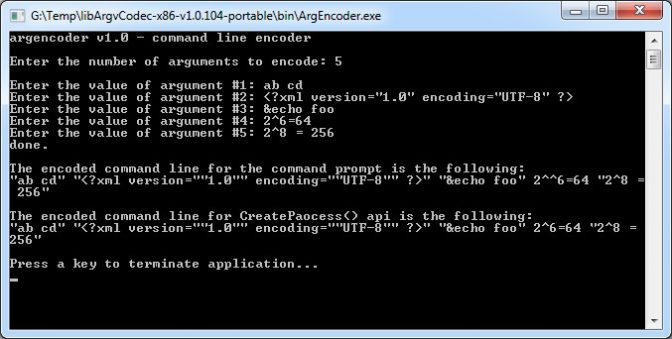 How to encode command line parameters on Windows – done right